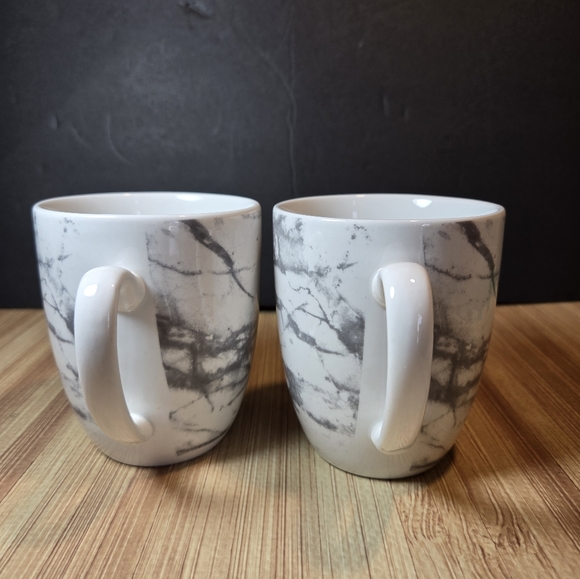 ROYAL NORFOLK Marble Design Mug Set of 2 - Picture 4 of 5